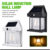 BK-888 Mini Waterproof Solar Interaction Wall Lamp With Motion Sensor Security Light, Featuring 3 Lighting Levels